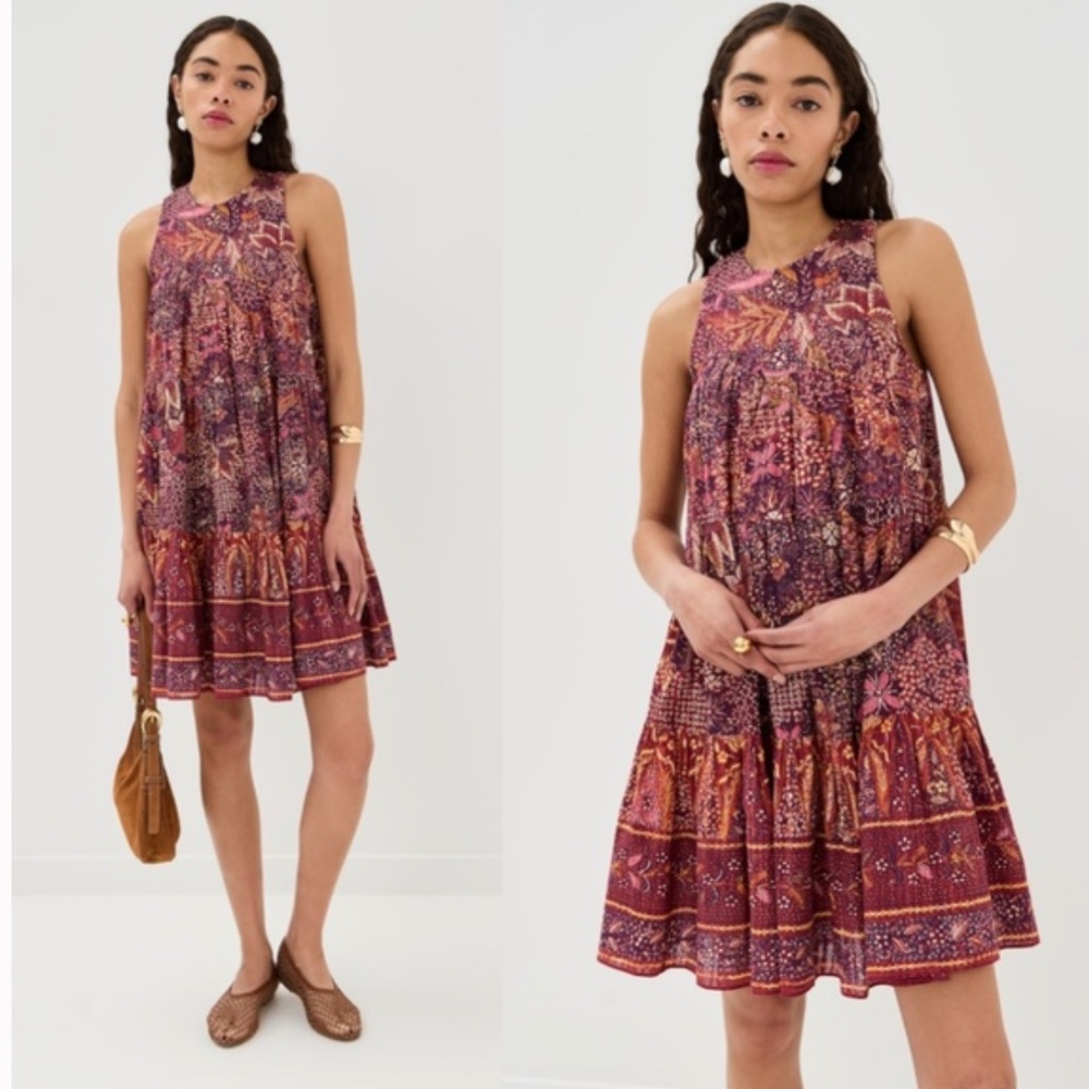 ULLA JOHNSON Darling Print Tiered Flowy Dress Sz 6 NWT $420!! - Picture 7 of 7